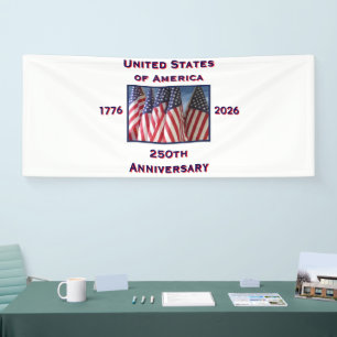 250ste Jubileum Verenigde Staten Patriottisch Spandoek