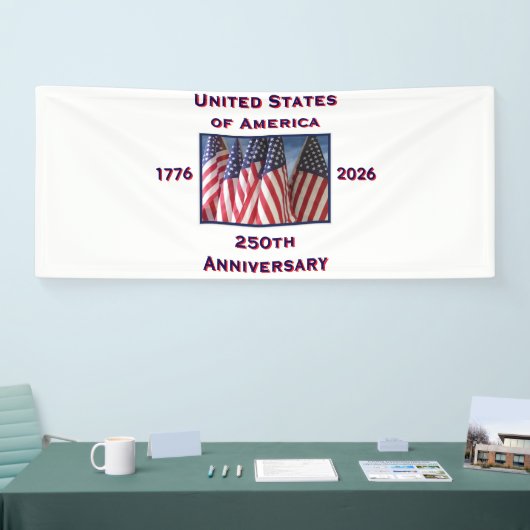250ste Jubileum Verenigde Staten Patriottisch Spandoek (Beurs)