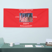 250ste Jubileum Verenigde Staten Patriottisch Spandoek (Beurs)