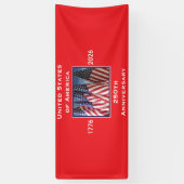 250ste Jubileum Verenigde Staten Patriottisch Spandoek (Verticaal)