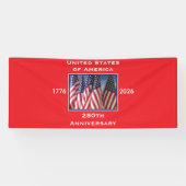 250ste Jubileum Verenigde Staten Patriottisch Spandoek (Horizontaal)