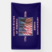 250ste Jubileum Verenigde Staten Patriottisch Spandoek (Verticaal)