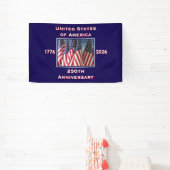 250ste Jubileum Verenigde Staten Patriottisch Spandoek (Insitu)