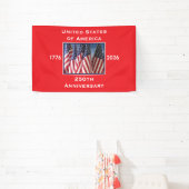 250ste Jubileum Verenigde Staten Patriottisch Spandoek (Insitu)