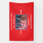 250ste Jubileum Verenigde Staten Patriottisch Spandoek (Verticaal)
