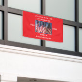 250ste Jubileum Verenigde Staten Patriottisch Spandoek (Buitenkant Gebouw)