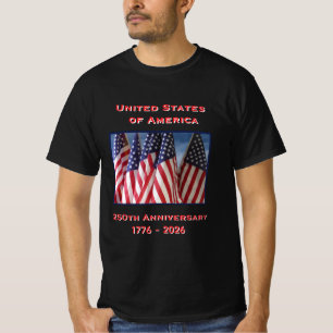 250ste Jubileum Verenigde Staten Patriottisch T-shirt