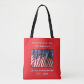 250ste Jubileum VS Patriottische Herdenking Tote Bag (Voorkant)