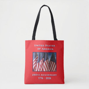 250ste Jubileum VS Patriottische Herdenking Tote Bag