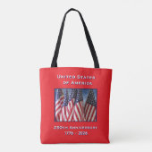 250ste Jubileum VS Patriottische Herdenking Tote Bag (Achterkant)