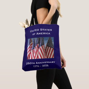 250ste Jubileum VS Patriottische Herdenking Tote Bag