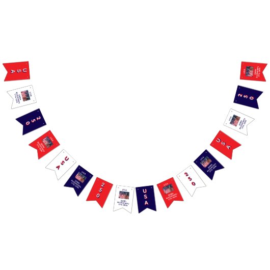 250ste Jubileum VS Patriottische vlaggen Banner (Alle)