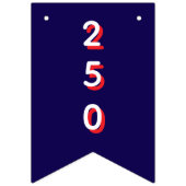 250ste Jubileum VS Patriottische vlaggen Banner (Derde vlag)