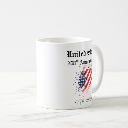 250ste Mok van het Amerikaanse Jubileum (Voorkant rechts)