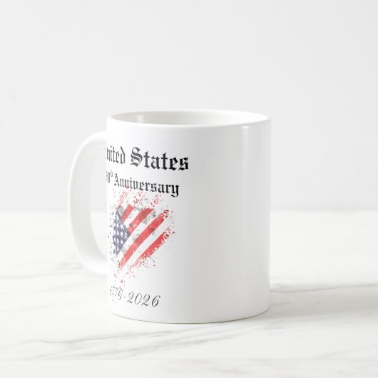 250ste Mok van het Amerikaanse Jubileum (Voorkant links)