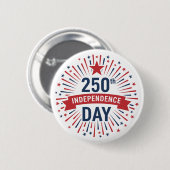 250ste Onafhankelijkheidsdag Ronde Button 5,7 Cm (Voorkant /achterkant)