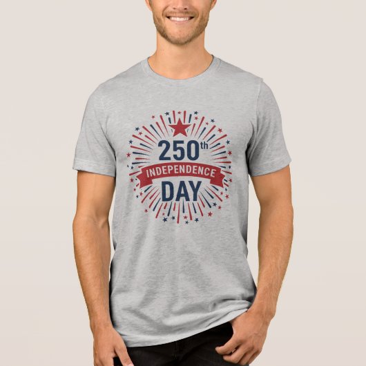 250ste Onafhankelijkheidsdag Tri-Blend Shirt (Voorkant)