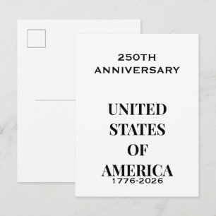 250ste verjaardag 1776–2026 – USA Premium aansteke Briefkaart