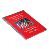 250ste verjaardag 1776 tot 2026 VS Amerika Notitieboek (Rechterzijde)