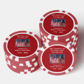 250ste verjaardag 1776 tot 2026 VS Amerika Poker Chips (Opstapeling)
