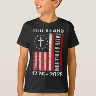 250ste verjaardag 250 jaar geloof en vrijheid krui t-shirt
