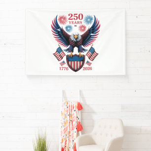 250ste verjaardag 250 jaar usa 1776 spandoek