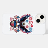 250ste verjaardag 250 jaar VS 1776 Case-Mate iPhone Case (Achterkant (horizontaal))