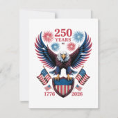 250ste verjaardag 250 jaar VS 1776 Kaart (Voorkant)