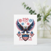 250ste verjaardag 250 jaar VS 1776 Kaart (Staand voorkant)