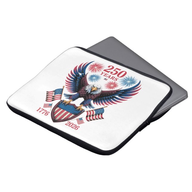 250ste verjaardag 250 jaar VS 1776 Laptop Sleeve (Voorkant top)
