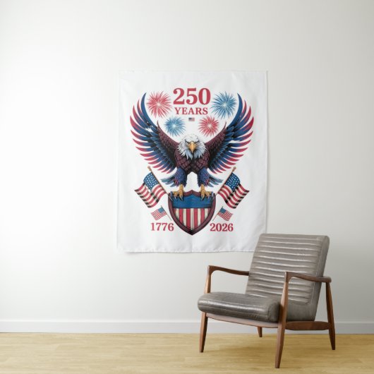 250ste verjaardag 250 jaar VS 1776 Wandkleed (In situ)