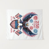250ste verjaardag 250 jaar VS 1776 Wandkleed (Voorkant (horizontaal))