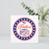 250ste verjaardag 4 juli Amerikaanse vlag Kaart (Staand voorkant)