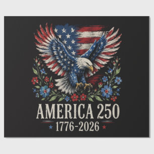 250ste Verjaardag Adelaar Amerikaans Cadeaupapier