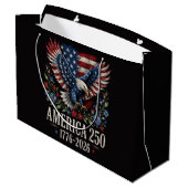 250ste Verjaardag Adelaar Amerikaans Groot Cadeauzakje (Achterkant Gekanteld)