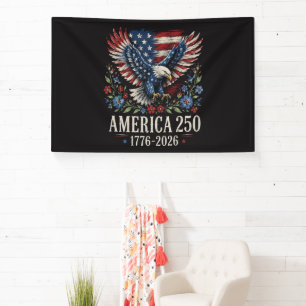 250ste Verjaardag Adelaar Amerikaans Spandoek