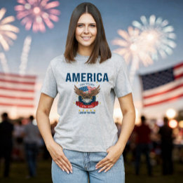 250ste Verjaardag Adelaar Rood Wit Blauw | Amerika T-shirt