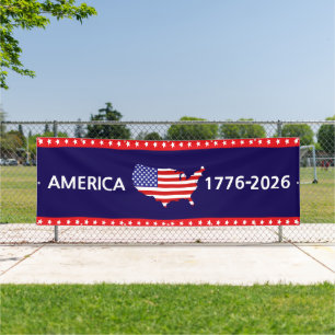 250ste verjaardag Amerika 1776-2026 Amerikaanse ve Spandoek