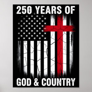 250ste verjaardag Amerika onafhankelijkheidsdag 17 Poster