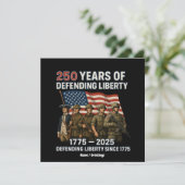 250ste verjaardag Amerikaanse vlag parade Kaart (Staand voorkant)