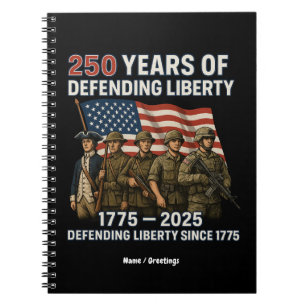250ste verjaardag Amerikaanse vlag parade Notitieboek