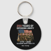 250ste verjaardag Amerikaanse vlag parade Sleutelhanger (Voorkant)