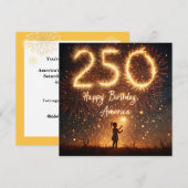 250ste verjaardag BBQ Kaart (Voorkant / Achterkant)