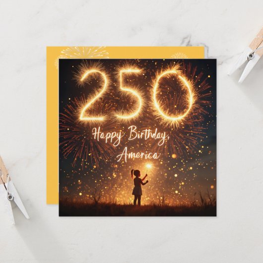 250ste verjaardag BBQ Kaart (Voorkant / Achterkant in situ)