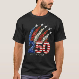 250ste Verjaardag Bloem Jetjager Patriottisch T-shirt