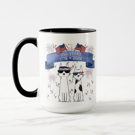 250ste Verjaardag Cool Cats Mok (Links)