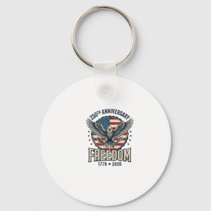 250ste verjaardag Freedom Eagle Patriottische Vint Sleutelhanger