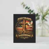 250ste verjaardag kaart (Staand voorkant)