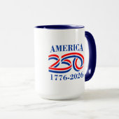 250ste verjaardag koffiemok mok (Voorkant rechts)