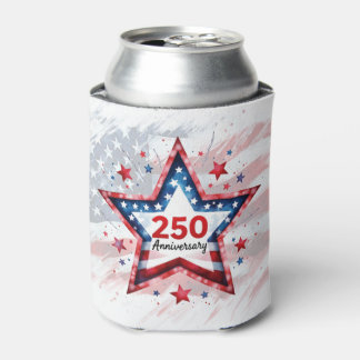 250ste Verjaardag Patriottische Ster Blikjeskoeler